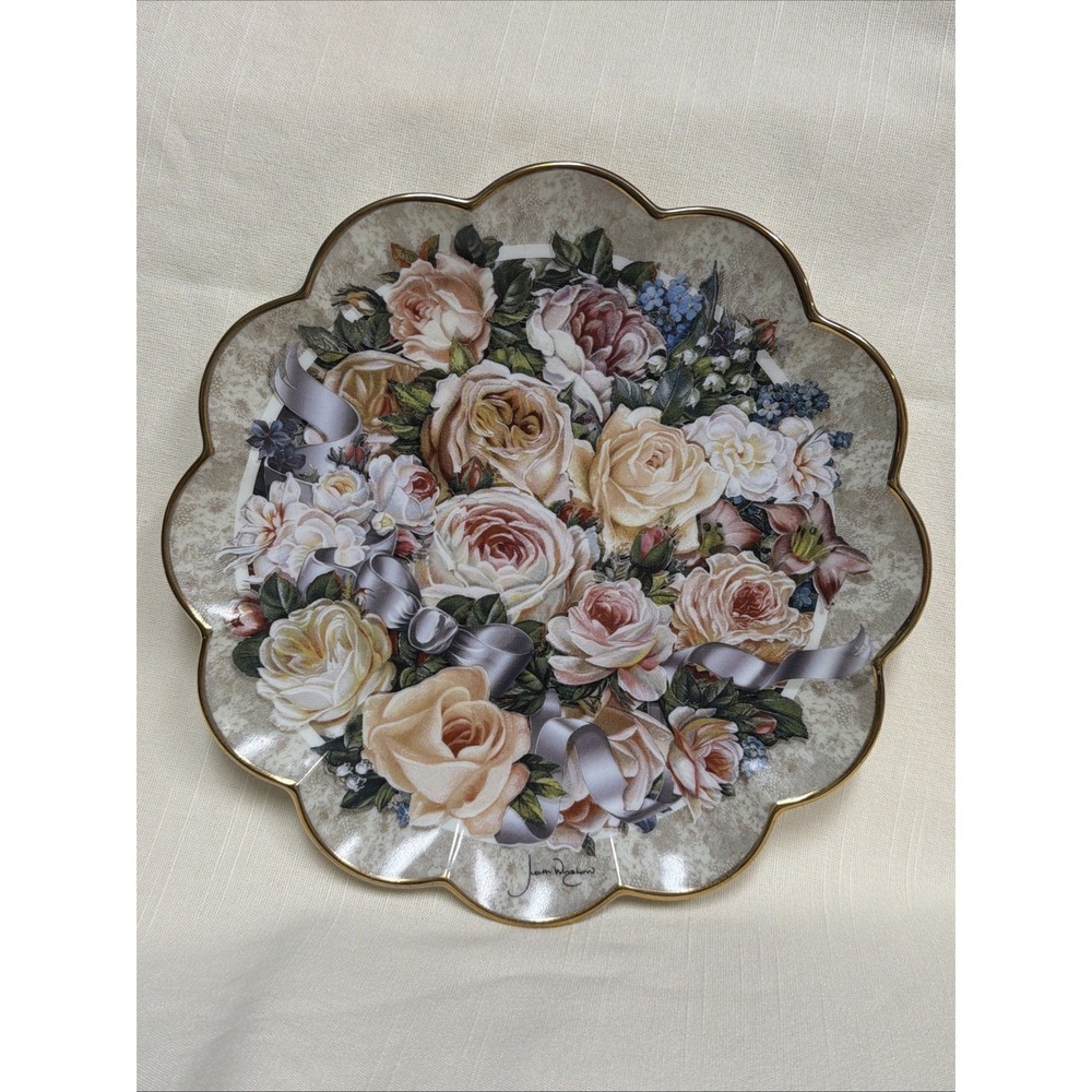 Franklin Mint Plate Limited Edition Victorian Bridal  by‎ Judith Winslow 8 Inch